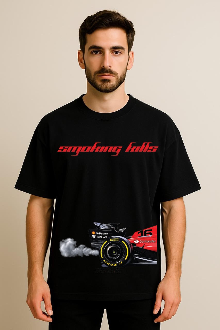 Smoking Kills DropShoulder Black