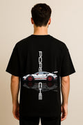 Porsche  Dropshoulder Tshirt Black