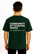 Community Of Talented People DropShoulder Bottle Green