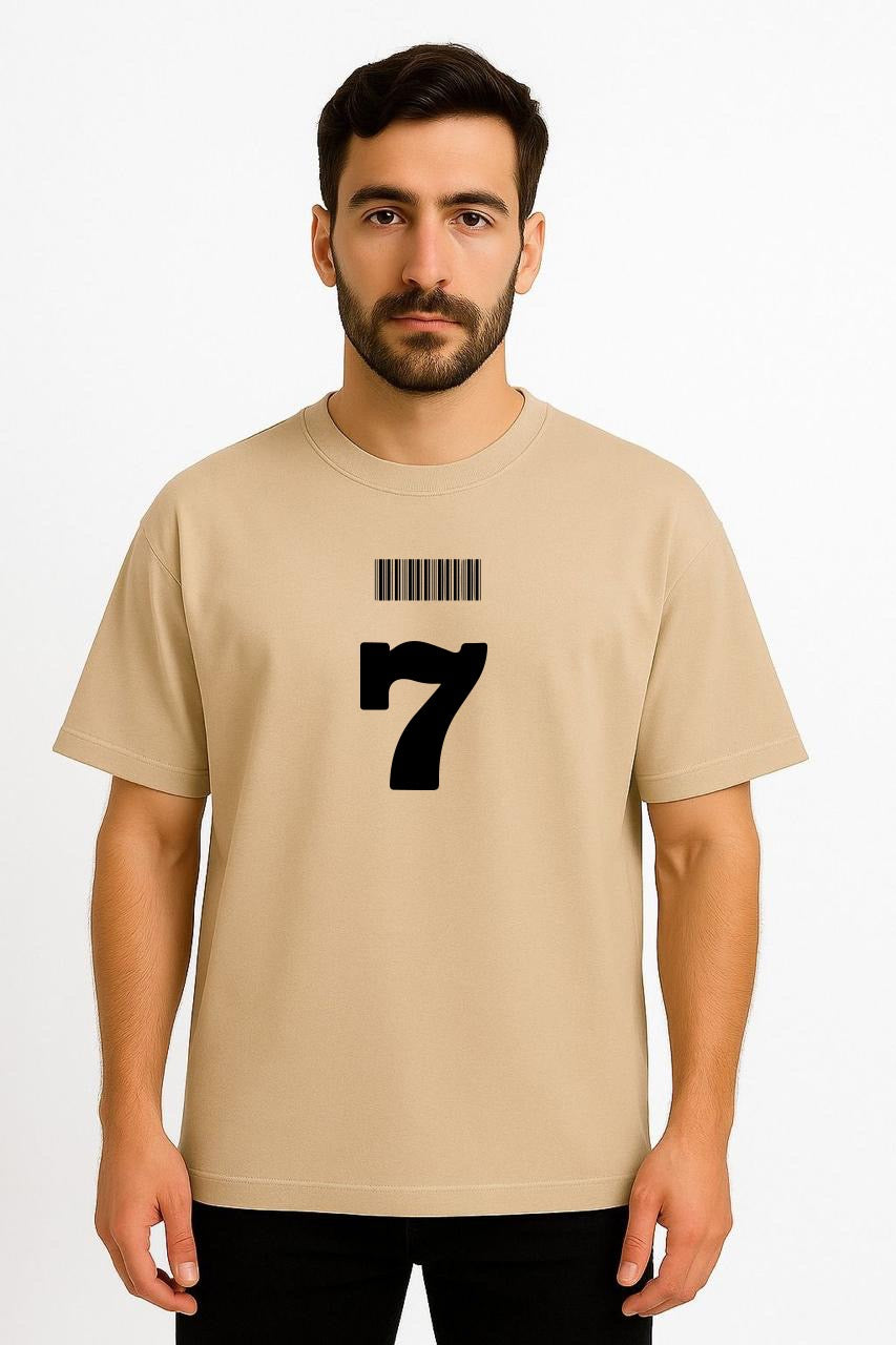 7 Dropshoulder Tshirt Beige