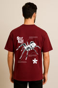Spider Self Rule DropShoulder Mehroon