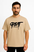 Great  Dropshoulder Tshirt Beige