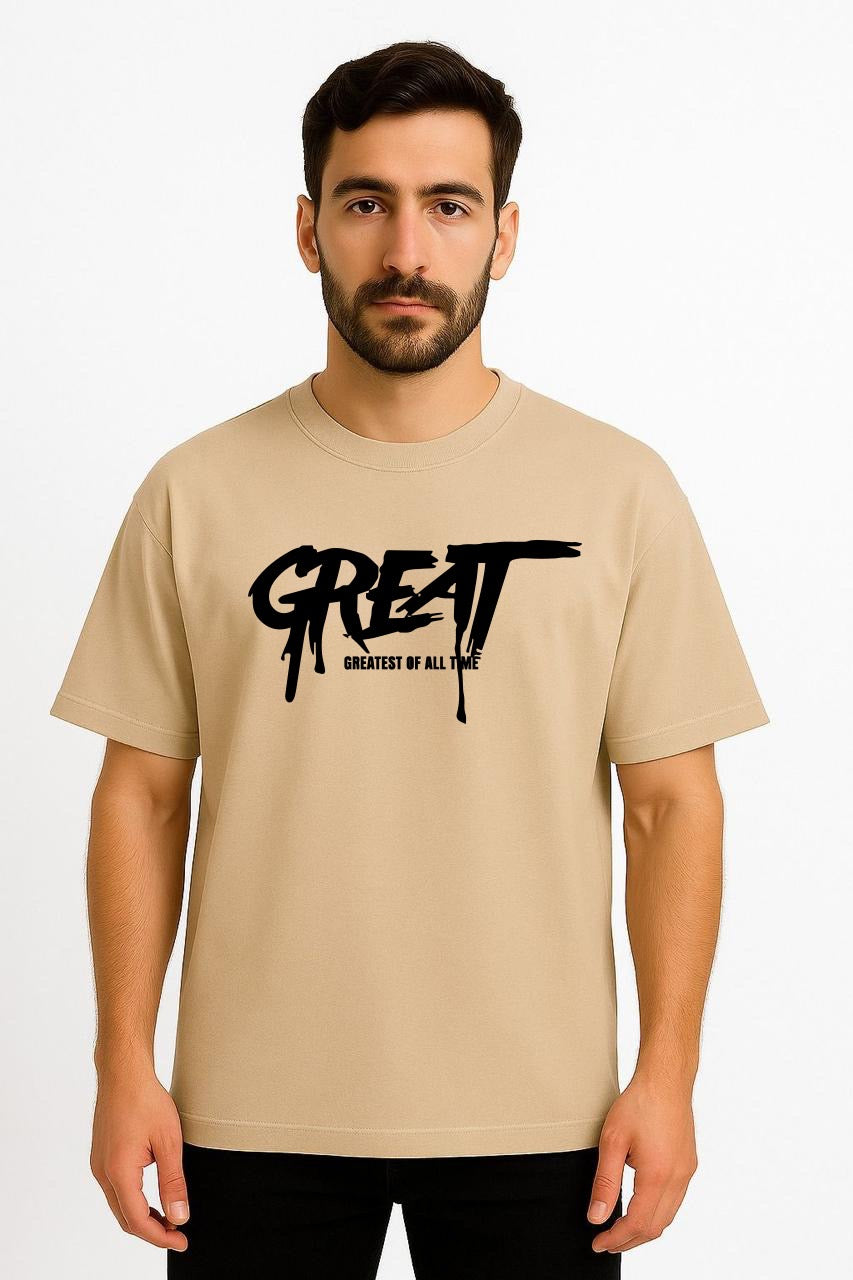 Great  Dropshoulder Tshirt Beige