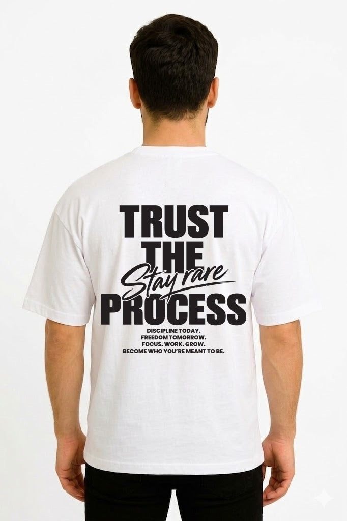 Trust The Process DropShoulder White
