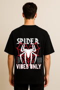 Spider Vibes Only DropShoulder Black