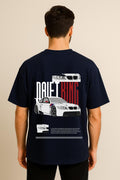 DtiftKing DropShoulddr Tshirt Navy blue