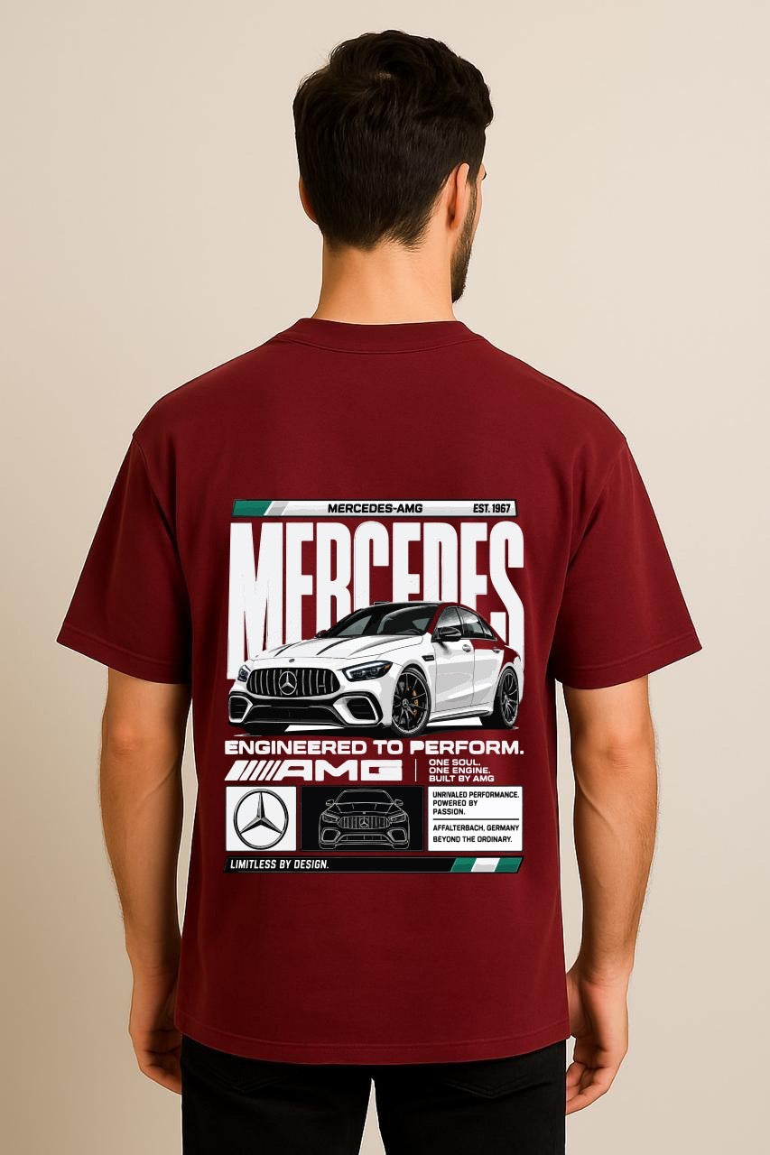 AMG Petrons  DropShoulder Mehroon