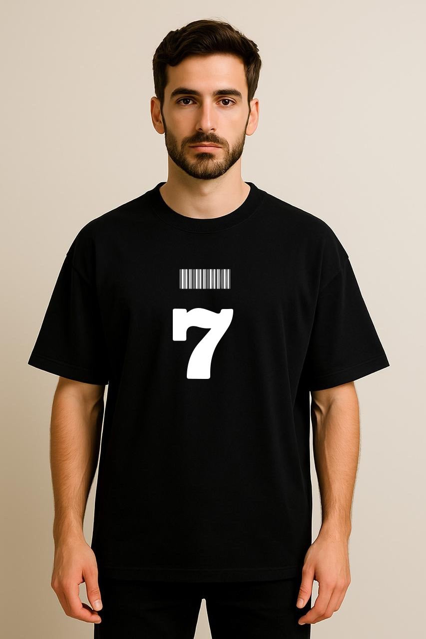 7 Dropshoulder Tshirt Black