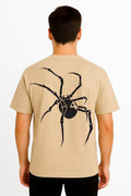 Spider Dropshoulder Tshirt Beige