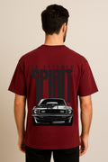 Spirit Dropshoulder Tshirt Mehroon