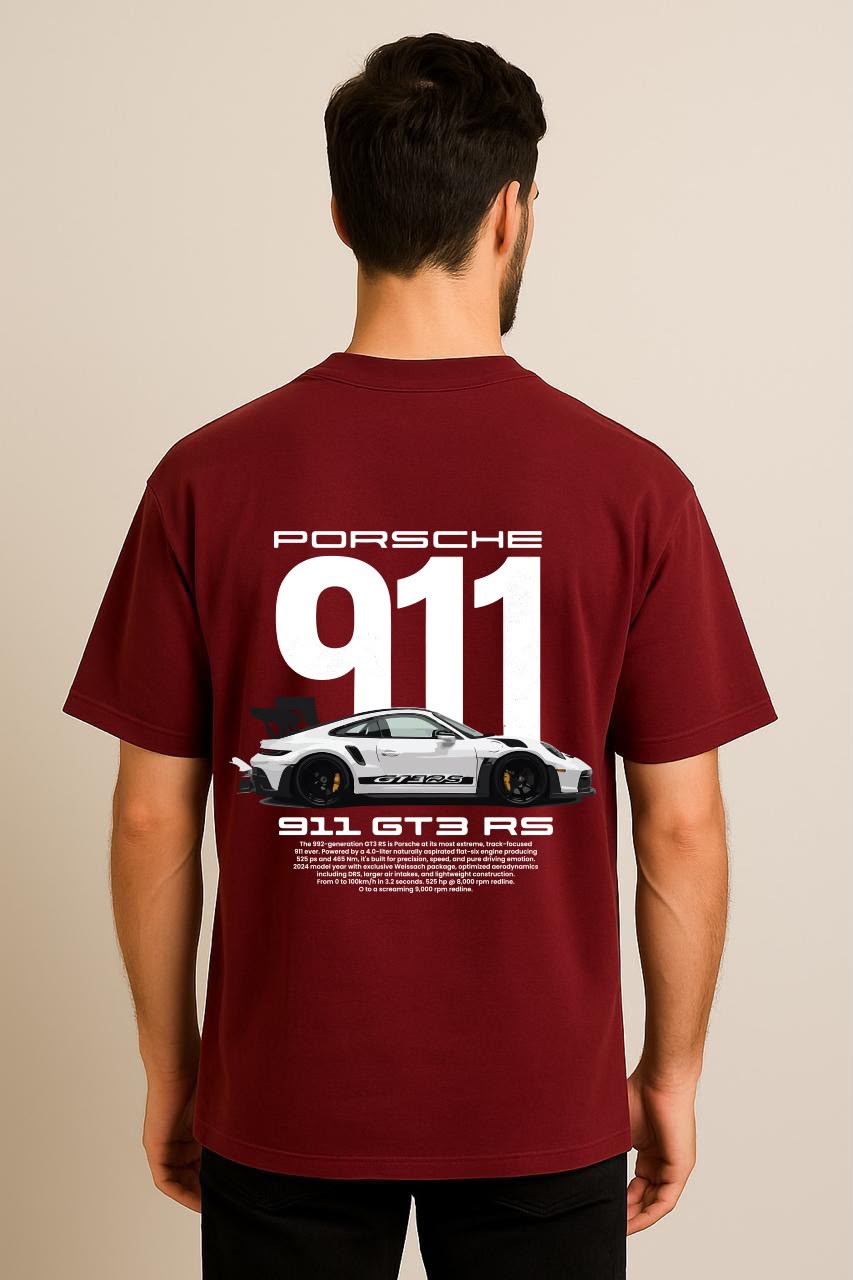 Porsche  DropShoulder Mehroon