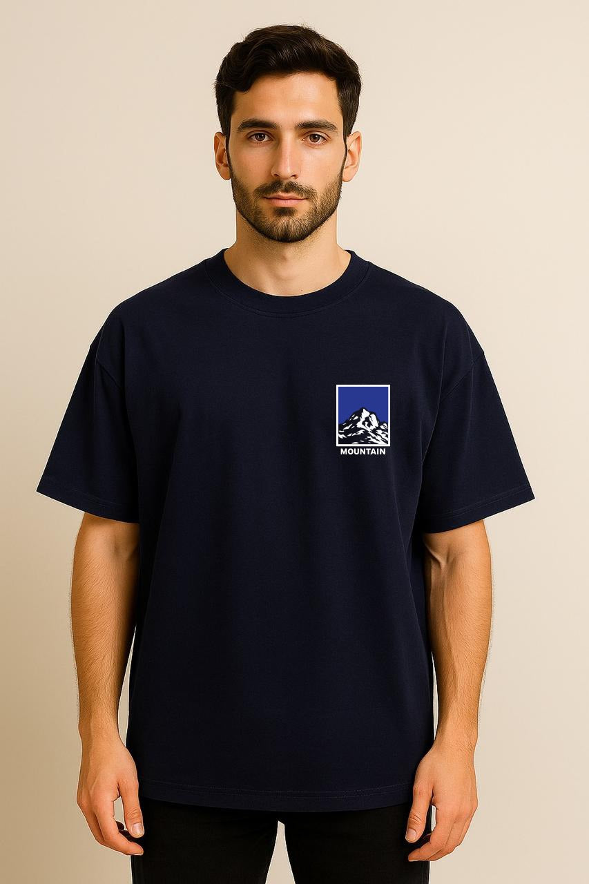 Exploring Mountain DropShoulder Navy Blue