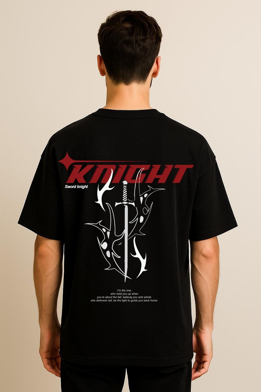 Knight Sword Light DropShoulder Black