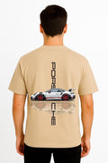 Porsche  Dropshoulder Tshirt Beige