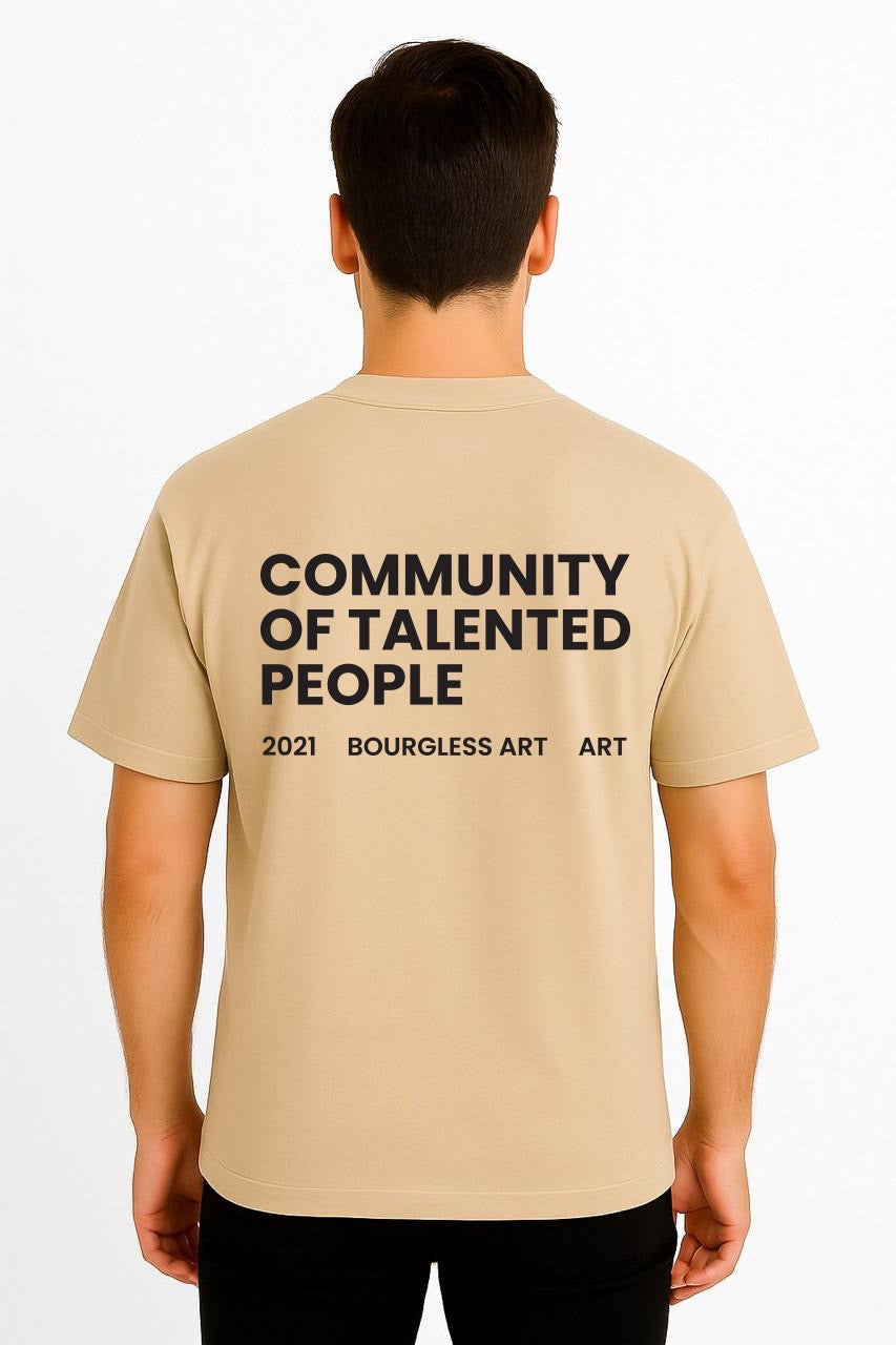 Community Of Talented People DropShoulder Beige