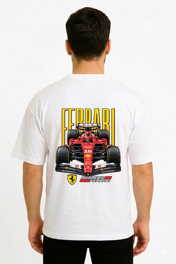 Ferrari F1  DropShoulder White