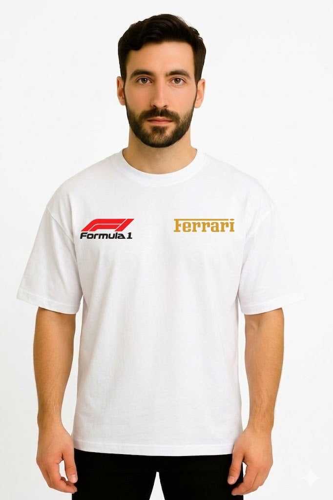 Ferrari F1  DropShoulder White