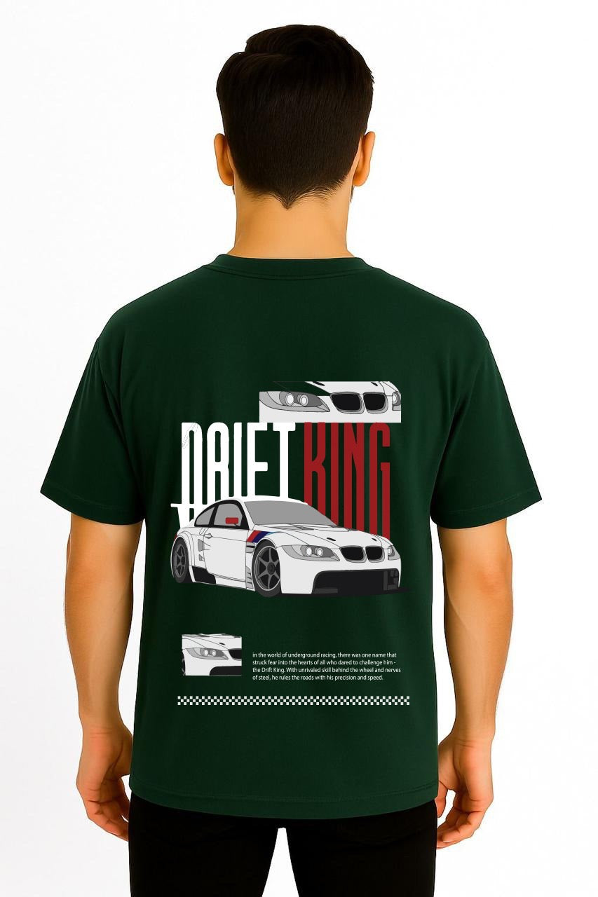 Drift King Dropshoulder Tshirt Bottle Green