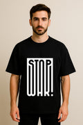 Stop War DropShoulder Black