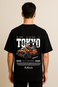 Tokyo  Dropshoulder Tshirt Black