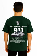 Porsche 911 GT3RS Dropshoulder Tshirt Bottle Green
