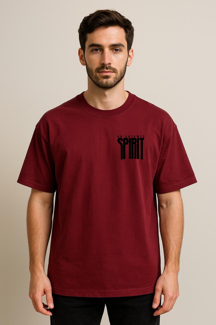 Spirit Dropshoulder Tshirt Mehroon